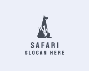 Kangaroo Safari Zoo logo design