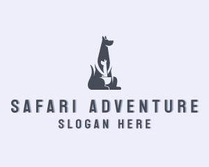 Kangaroo Safari Zoo logo design