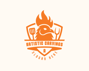 Chicken Barbecue Grill logo design