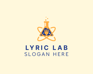 Flask Fork Laboratory logo design