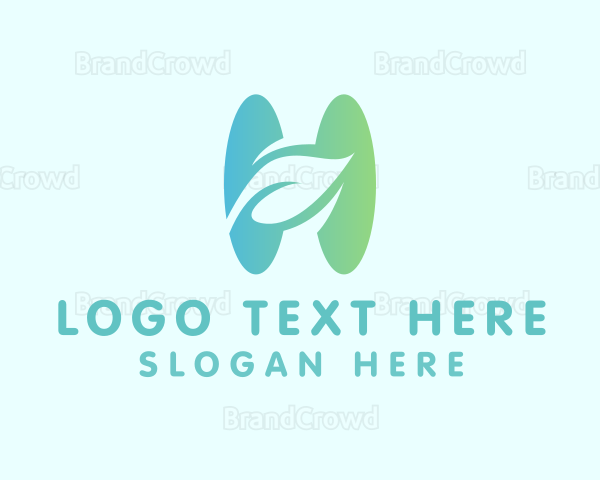 Gradient Organic Letter H Logo