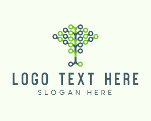 Technician - Tech Agricultural Tree Venture logo design