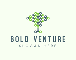 Tech Agricultural Tree Venture logo design