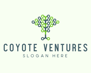 Tech Agricultural Tree Venture logo design