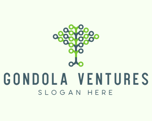 Tech Agricultural Tree Venture logo design