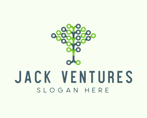 Tech Agricultural Tree Venture logo design