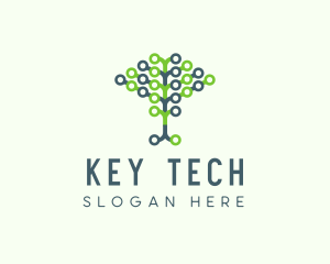 Tech Agricultural Tree Venture logo design