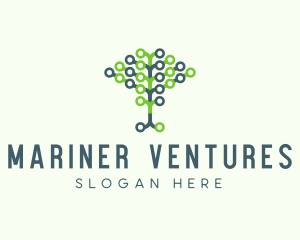 Tech Agricultural Tree Venture logo design