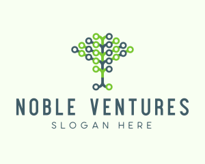 Tech Agricultural Tree Venture logo design