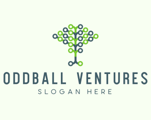 Tech Agricultural Tree Venture logo design