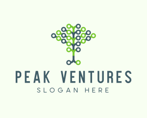 Tech Agricultural Tree Venture logo design