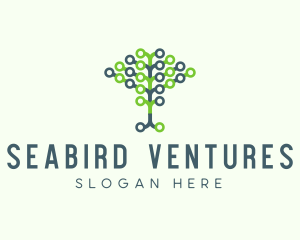 Tech Agricultural Tree Venture logo design