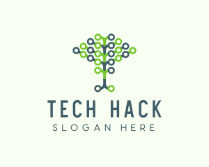 Tech Agricultural Tree Venture logo design