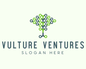 Tech Agricultural Tree Venture logo design