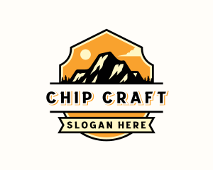 Mountain Outdoor Camping Logo