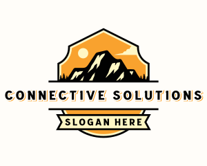 Mountain Outdoor Camping Logo