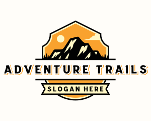 Mountain Outdoor Camping logo design