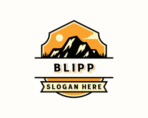 Emblem - Mountain Outdoor Camping logo design