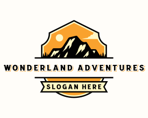 Mountain Outdoor Camping logo design