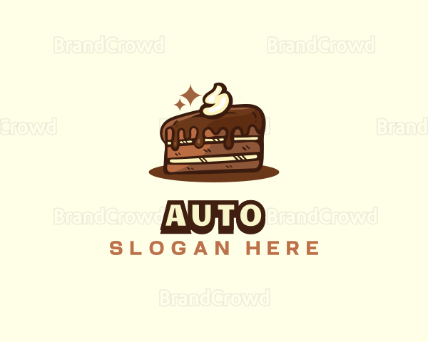 Chocolate Cake Dessert Logo