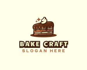 Chocolate Cake Dessert logo design