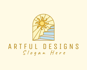 Sunrise Scenic Staircase logo design