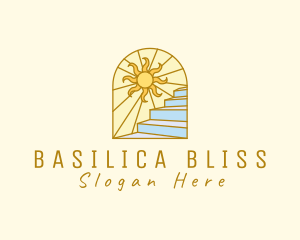 Basilica - Sunrise Scenic Staircase logo design