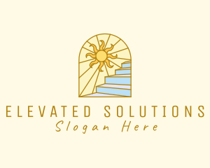 Sunrise Scenic Staircase logo design