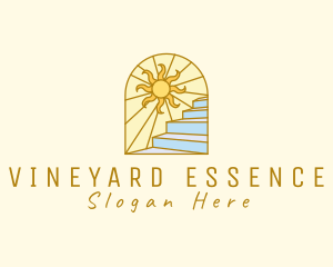 Sunrise Scenic Staircase logo design