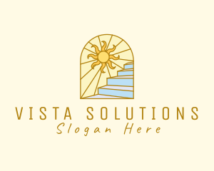 Sunrise Scenic Staircase logo design