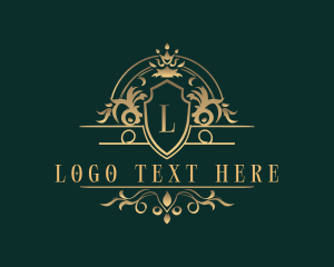 Vintage - Elegant Royal Shield logo design