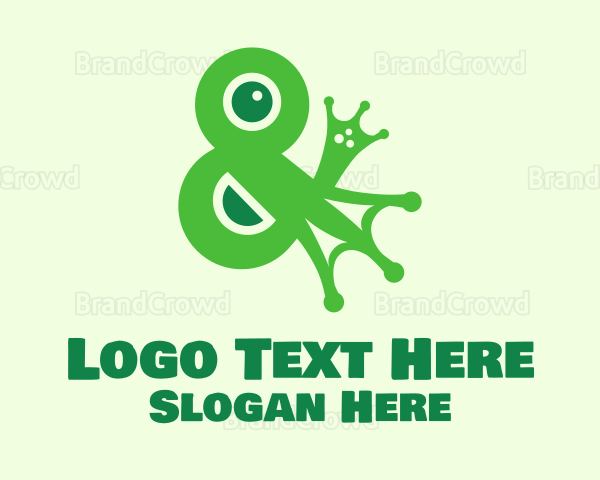 Green Ampersand Frog Logo