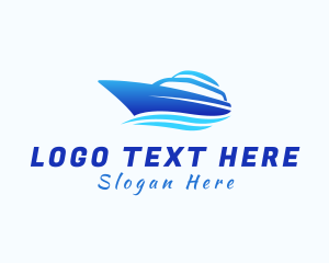 Water - Blue Yacht Sailing logo design