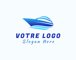 Trip - Blue Yacht Sailing logo design