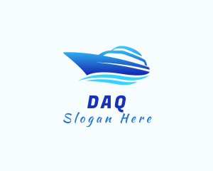 Water - Blue Yacht Sailing logo design