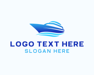 Marine - Yacht Cruise Boat logo design