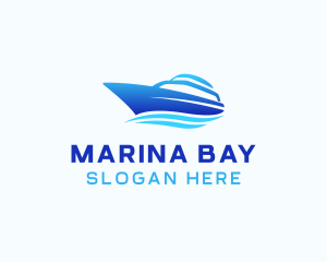 Yacht Cruise Boat logo design