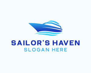 Yacht Cruise Boat logo design