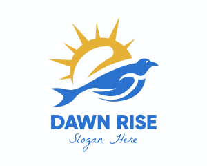 Dawn - Morning Sun Bird logo design