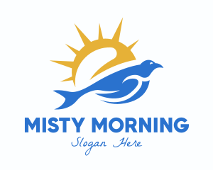 Morning Sun Bird logo design