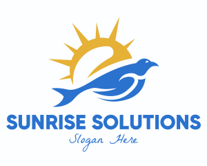 Morning Sun Bird logo design