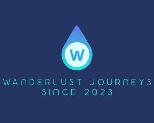 Hand Wash - Blue Water Droplet logo design