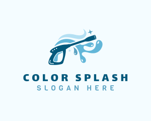 Water Splash Pressure Washer logo design