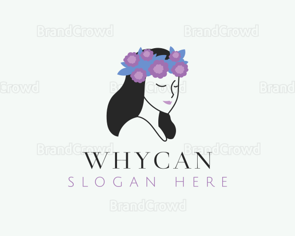 Beautiful Flower Girl Logo