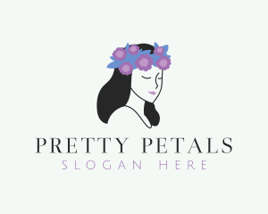 Beautiful Flower Girl logo design