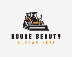 Bulldozer Construction Machinery Logo