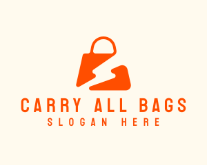Bag - Lightning Shopping Bag logo design