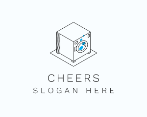 Appliances - Laundromat Washing Machine logo design