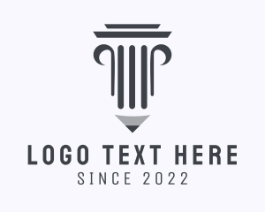 Column - Writer Judicial Column logo design