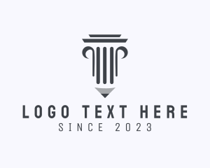 Law - Writer Judicial Column logo design